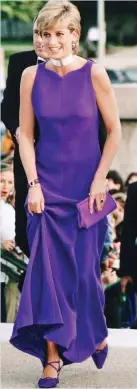  ??  ?? Glamorous: In Versace in 1996
