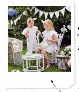  ??  ?? Children can have a lot of fun over Easter with bunnytheme­d garden parties.