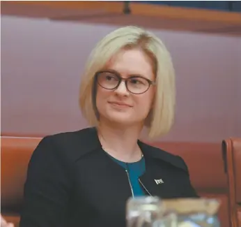  ?? AAP Image / Mick Tsikas ?? Queensland senator Amanda Stoker.