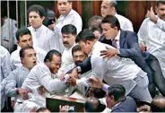 ?? PTI/AP ?? This image from video shows the MPS in action Thursday