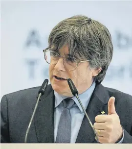  ?? David Borrat / EFE ?? Puigdemont, el sábado pasado en La Torre d’elna