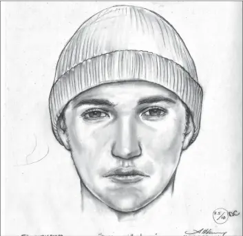  ??  ?? The RCMP released this sketch of the suspect involved in an armed robbery in Mount Uniacke.