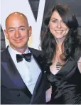  ?? NINA PROMMER, EUROPEAN PRESSPHOTO AGENCY ?? Amazon founder Jeff Bezos and his wife, MacKenzie Bezos, attend an Oscars party.