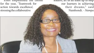  ?? Photo: Nampa ?? Director of Education in the Oshikoto region, Aletta Eises.