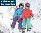  ?? ?? Children set for snow fun