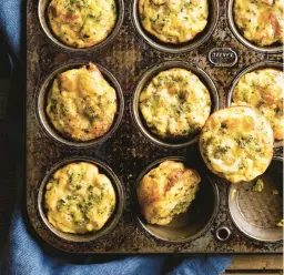  ?? TNS ?? These omelet muffins are packed with protein.