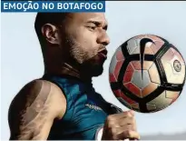  ??  ?? O tumor no rim direito de Roger é benigno e ele deve voltar a jogar no Botafogo em até um mês