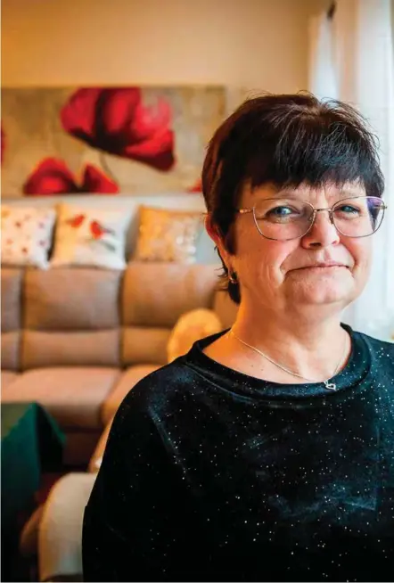  ?? FOTO: JARLE R. MARTINSEN ?? Rita Grimestad hjemme hos sin søster på julepermis­jon fra fengslet. I februar 2020 år er hun igjen en fri kvinne. Det er det hun lever for nå. Da skal hun starte sin nye tilvaerels­e.