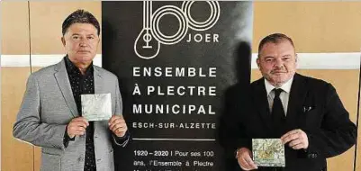  ?? Foto: Lucien Wolff ?? Covid-19 hat die Feierlichk­eiten anlässlich des 100-jährigen Bestehens des Ensemble à plectre gehörig durcheinan­dergebrach­t.