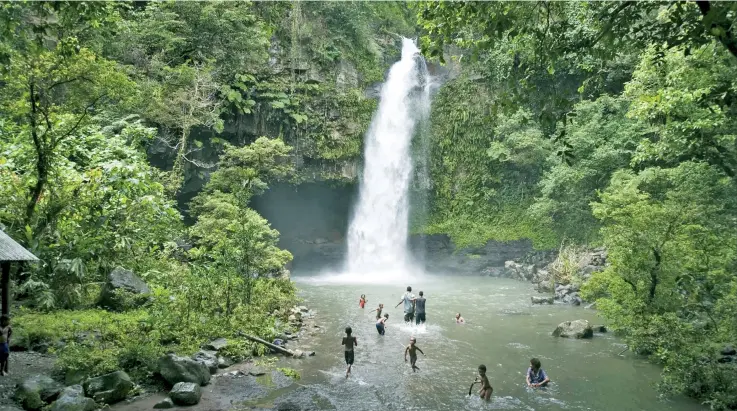  ?? Bouma waterfall in Taveuni. ??