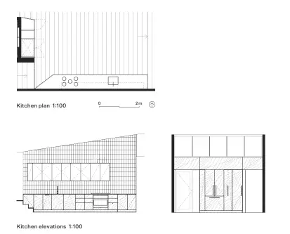  ??  ?? Kitchen elevations 1:100