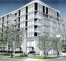  ?? MERIDIAN DEVELOPMEN­T ?? Meridian Developmen­t wants to build this seven-storey condo building in the Nutana neighbourh­ood where the Faith Alive Family Church now stands at 637 University Drive.