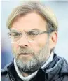  ??  ?? CHANGES Jurgen Klopp