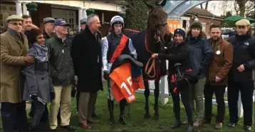  ??  ?? Ciarán Gethings after his 100th winner last weekend.