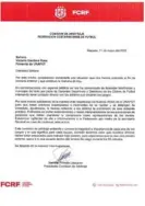  ?? ?? Esta fue la carta que mandó Poveda por el polémico tema.