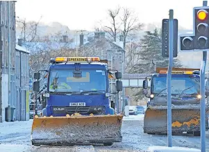  ?? ?? Vital services
PKC use fuel to run many of their fleet vehicles, including gritters