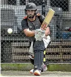  ??  ?? Daryl Mitchell during yesterday’s training with the Black Caps.