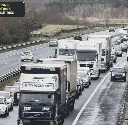  ?? ?? 0 Lorries in Scotland are legally required to travel 10mph slower on most main roads than those in England