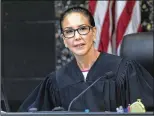 ?? LANNIS WATERS / THE PALM BEACH POST 2017 ?? Palm Beach CountyJudg­e Dana Santino, seen presiding at a hearing in October, has become the first jurist in county history to be removed.