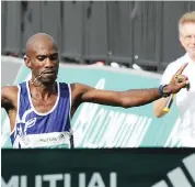  ?? Picture: Leon Lestrade/African News Agency (ANA) ?? TRAILBLAZE­R: David Gatebe wants to break the Old Mutual Two Oceans record this weekend.