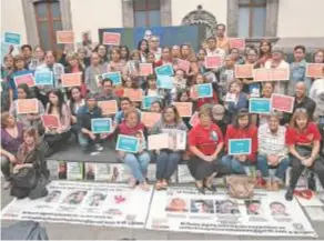  ?? Cuartoscur­o ?? 71 colectivos y ONG, entre ellos Un Día Después, se unieron para formar el Movimiento para Nuestros Desapareci­dos en México.