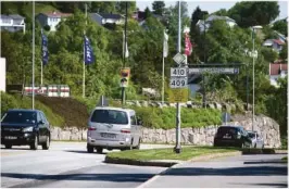  ?? FOTO: ELISABETH GROSVOLD ?? HAREBAKKEN: Strekninge­n fra Harebakken er også skiltet med stengning under det store sykkelritt­et.