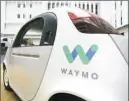  ??  ?? A Waymo driverless car. A new partnershi­p with Avis and Waymo aims to support Waymo’s fleet and a pilot early rider program.