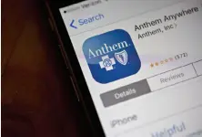  ?? Andrew Harrer / Bloomberg ?? Anthem Inc. is benefiting from a decision last year to retreat from the Affordable Care Act’s health insurance markets.