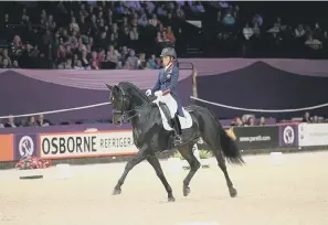  ?? ?? Charlotte Du Jardin in dressage action at Hickstead