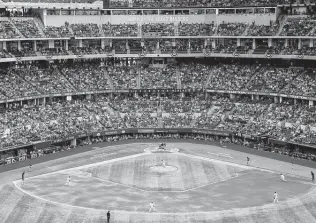  ?? Jeffrey Mcwhorter / Associated Press ?? Globe Life Field had limited capacity for last year’s NL Championsh­ip Series and World Series, but the Rangers played in front of their home crowd for the first time in their year-old stadium.