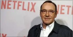  ?? THE ASSOCIATED PRESS ?? Kevin Spacey arrives at the Q&A Screening of “The House Of Cards” at the Samuel Goldwyn Theater in Beverly Hills. Netflix says Spacey is out at “House of Cards” after a series of allegation­s of sexual harassment and assault. Netflix says in a statement...
