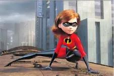  ?? DISNEY/PIXAR ?? Academy Award-winning actress Holly Hunter, who voices Helen/ Elastigirl, in both Incredible­s movies, says she admires the character for being “a surgical and unflappabl­e queen.”