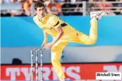  ??  ?? Mitchell Starc