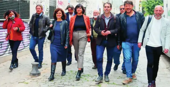  ?? LA RAZÓN ?? Algunos representa­ntes de los partidos de izquierda que buscan la confluenci­a electoral en Andalucía