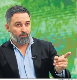  ?? FERNANDO ALVARADO / EFE. ?? El presidente de Vox, Santiago Abascal.