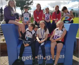  ??  ?? Some of the Ardee &amp; District AC contingent at the National Community Games Finals.