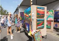  ?? ARTWALK CARLSBAD ?? Artwalk Carlsbad is free for the first time and will fill Armada Drive with fine art, music, kids activities and more Sept. 24-25.