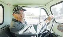  ??  ?? Angel Delgadillo, known as the “Guardian Angel of Route 66,” tours the old road around his birth town of Seligman, Ariz.