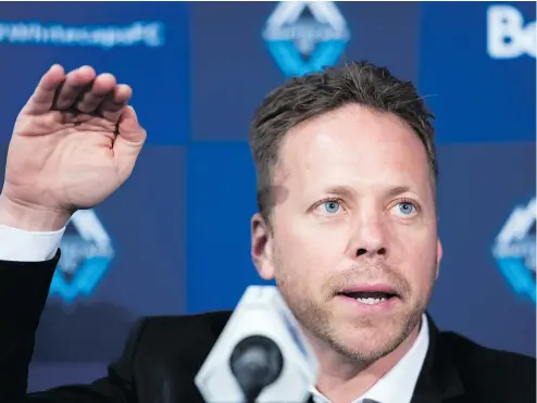  ?? JONATHAN HAYWARD/THE CANADIAN PRESS FILES ?? Whitecaps head coach Marc Dos Santos believes in motivating his players and pushing them to fulfil their potential on the field but respecting them at the same time.