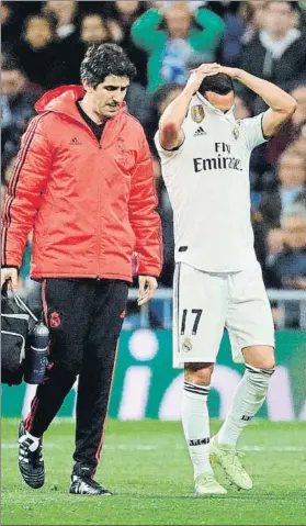  ?? FOTO: EFE ?? Lucas Vázquez, se retiró antes de tiempo frente al Ajax