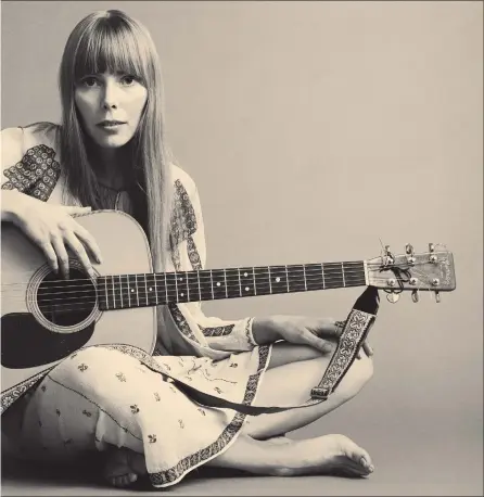  ?? PHOTOGRAPH: GETTY ?? Joni Mitchell photograph­ed in November 1968 for Vogue