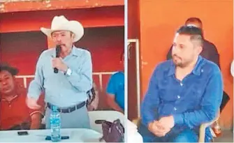  ?? CORTESÍA: COMUNEROS ?? Antonio Díaz
y Ricardo Lagunes, originario­s de Michoacán