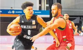  ?? Photo / Photosport ?? Tai Webster and the Tall Blacks struggled to get going.