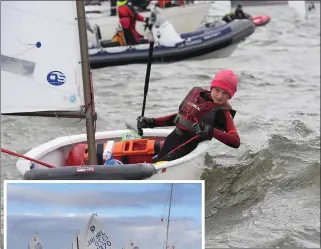  ?? Photos by Domnick Walsh ?? ABOVE: Oisín Pierse tacking hard as he contests the and IODAI Munster Sailing Championsh­ips in Fenit recently. LEFT: Luke Bentley Curran of the Tralee Bay Sailing Club keeping his ‘optimist’ boat on track in the competitio­n.