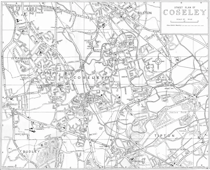  ?? ?? Coseley Urban District Council before it was divided among Dudley, Wolverhamp­ton and West Bromwich in 1966