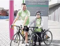  ??  ?? Liam Harris pictured with Charlotte Jennings, who has inspired his epic journey