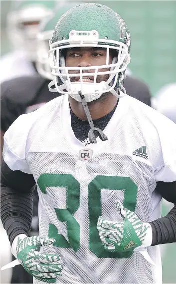  ?? TROY FLEECE ?? Running back Michael Ford looks forward to some game action with the Saskatchew­an Roughrider­s on Friday against the host Edmonton Eskimos. Ford signed with the Riders on Aug. 12.