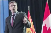  ?? STEPHEN MACGILLIVR­AY / THE CANADIAN PRESS ?? New Brunswick Premier Brian Gallant wants in on the ground floor of Canada’s cannabis industry.