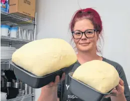  ?? ?? Michelle Friel bakes bread daily at The Perky Loaf in Brickton. And she runs the kitchen of the restaurant that opened on May 13 between Middleton and Lawrenceto­wn on Highway 1.