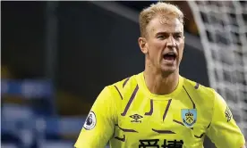  ??  ?? Joe Hart is out of contract this summer and is ‘totally open’ to the idea of moving abroad again to play ‘at the highest level I can’. Photograph: Martin Rickett/PA